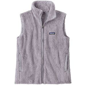 Grey Patagonia Los Gatos Fleece vest-worn wear lined vest Sz M